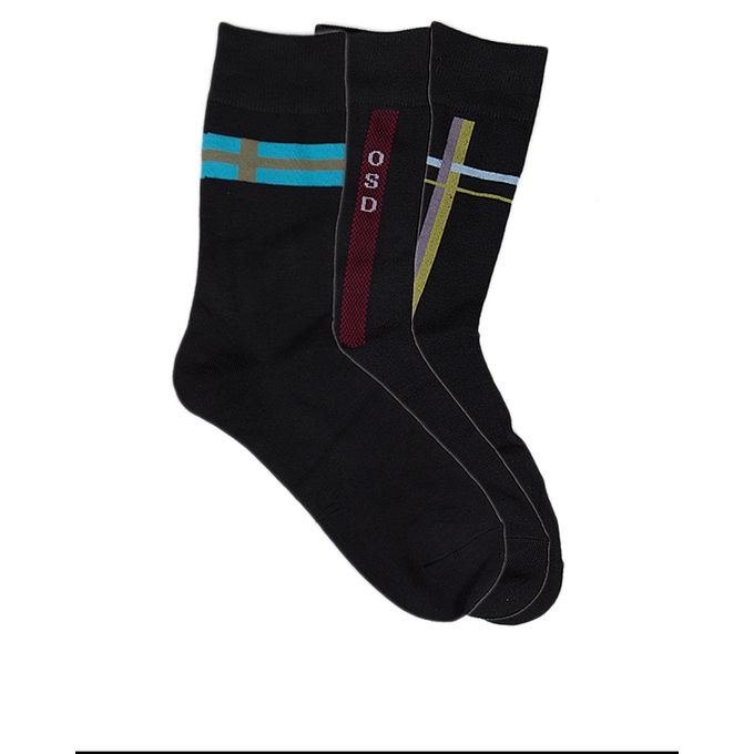 Pack of 3 - Black Cotton Socks For Men : Buy Online At Best Prices In ...