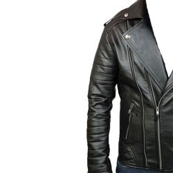 Mens Slim Fit Leather Jacket AMB2 D