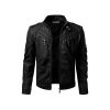 Mens Slim Fit Pu JACKET M2 2