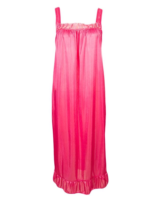Pink Nylon Long Nighty-Pink LINGERIES : Buy Online At Best Prices In ...