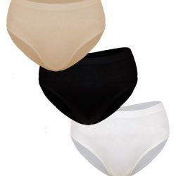 Pack of 3 Stretchable Seamless Brief (Skin-Black&White)