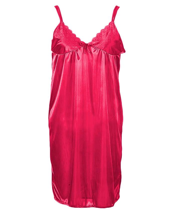 Shocking Pink Night Gown for Women : Buy Online At Best Prices In ...