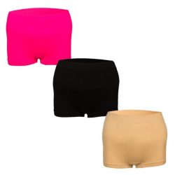 Pack of 3 - Skin, Pink, Black Stretchable Shorts for Women