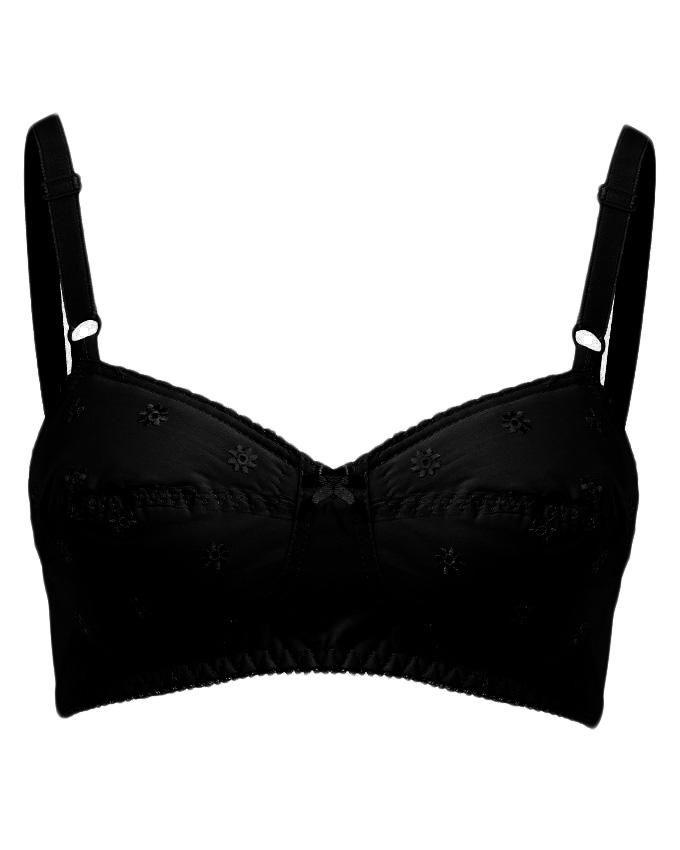 Black Pure Cotton Padded Bra : Buy Online At Best Prices In Pakistan ...
