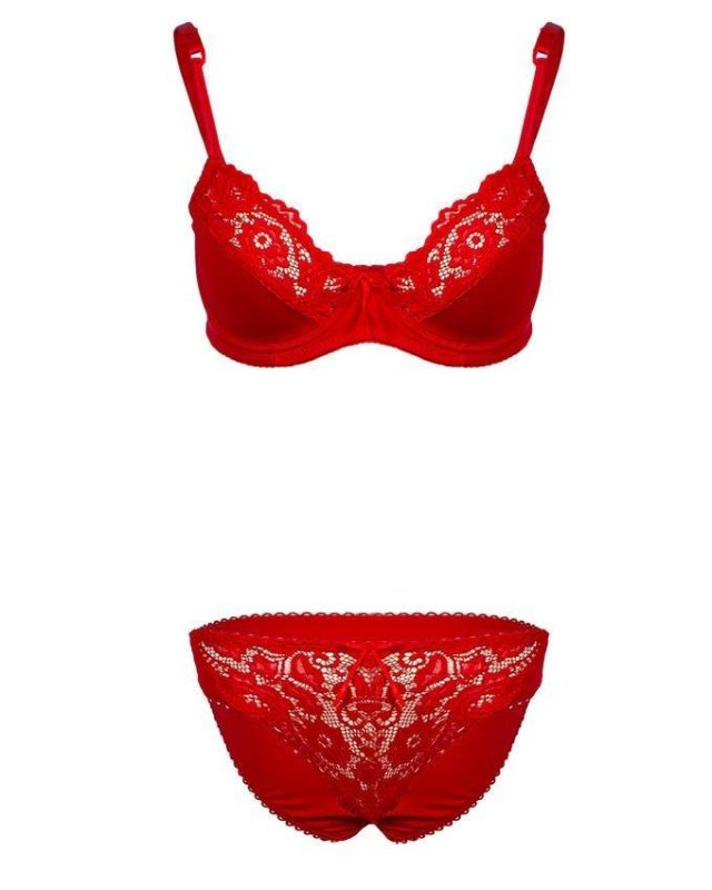 Red Nylon & Net Bra & Panty Set Buy Online At Best Prices In Pakistan Bucket.pk