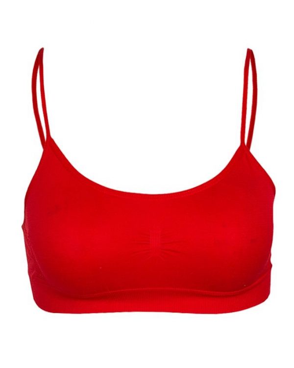 Red Stretchable Sports Bra-Red LINGERIES