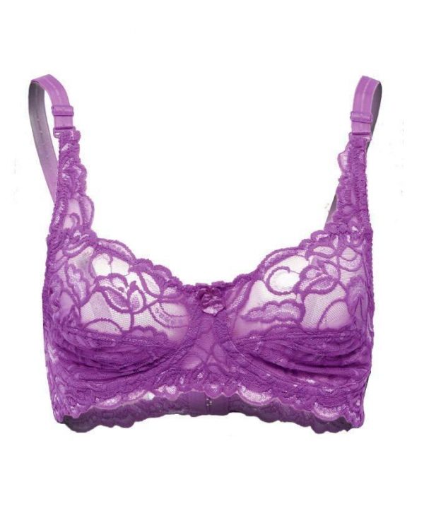 Purple Lace Sensation Bra for Women