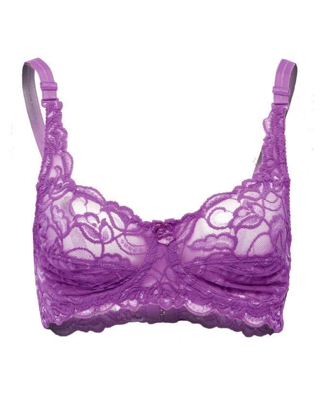 Purple Lace Sensation Bra for Women : Buy Online At Best Prices In ...