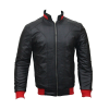 Men Slim Fit PU Leather Jacket HB11