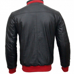 Men Slim Fit PU Leather Jacket HB11 4