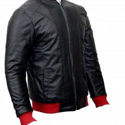 Men Slim Fit PU Leather Jacket HB11 5