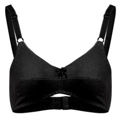 Black Cool Bra in Knitted Cotton