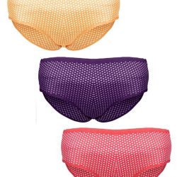 Polka-dot Panties-YellowPeach,Purple