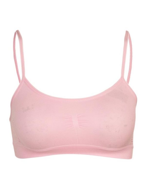Pink Stretchable Sports Bra-Pink LINGERIES