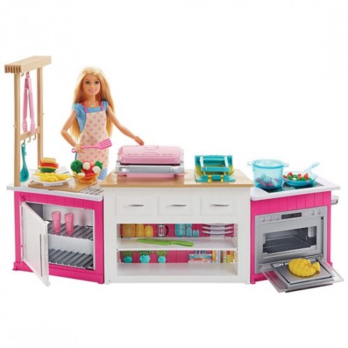 barbie doll kitchen set price