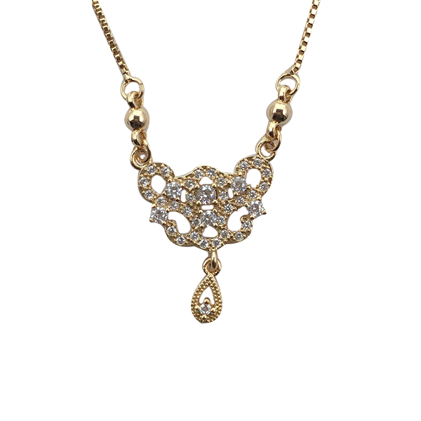 Gold Plated Modern Celebrity Style Locket Chain A