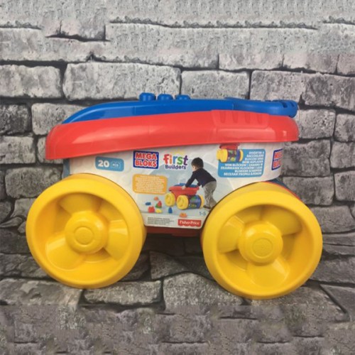 mega bloks block scooping wagon