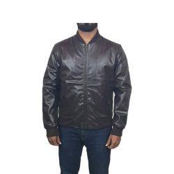 Men Slim Fit PU Leather Jacket BOOMBER BB A