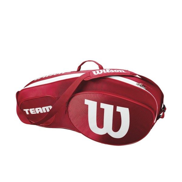 Wilson Team III 3 Racket Bag Red White