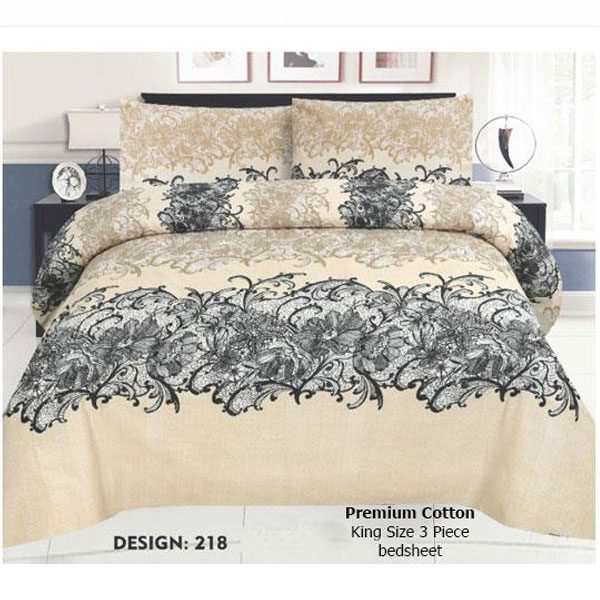 Hangree Premium Cotton Bed Sheet Design No