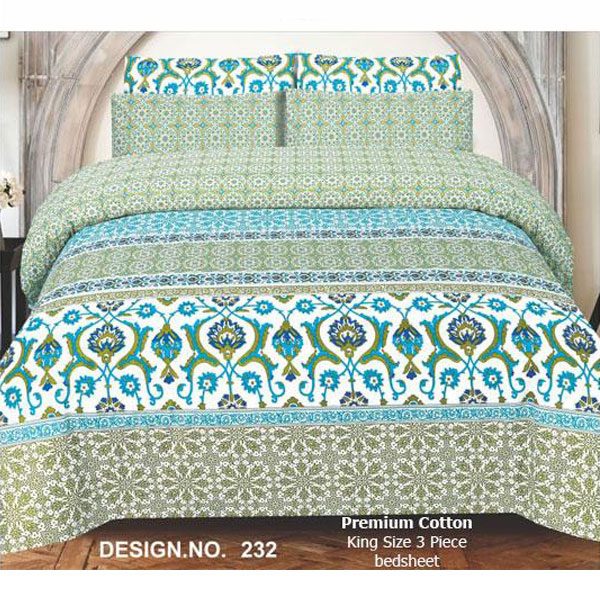 Hangree Premium Cotton Bed Sheet Design No