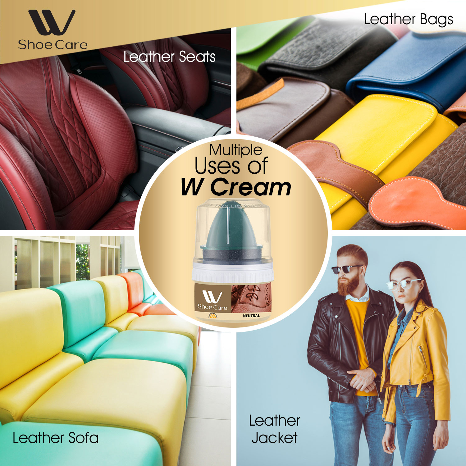 Wbm Shoe Care Shoe Polish Cream Neutral 50ml Buy Online At Best