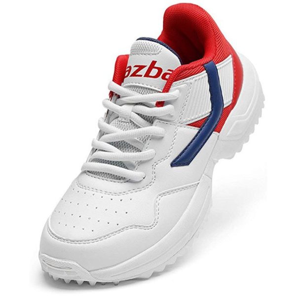 R Junior Basic Cricket Shoes Navy Red Color
