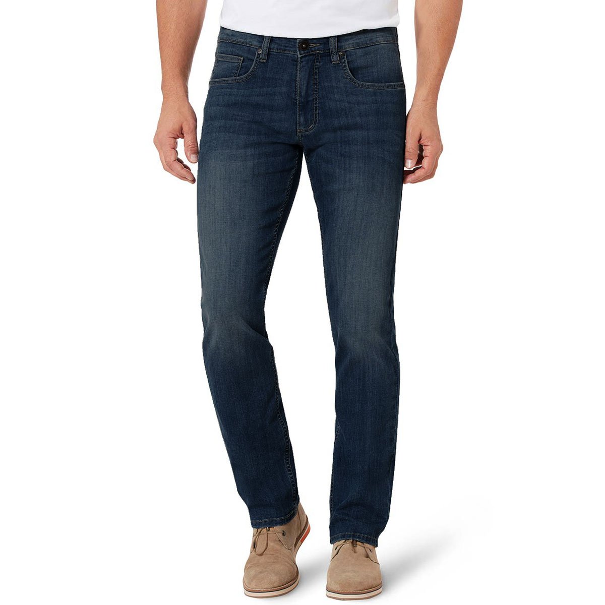 Stoker High Blue Wash Straight Fit Denim Pant : Buy Online At Best ...