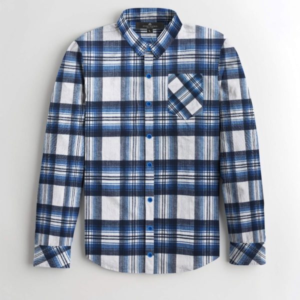 S H CHECK STYLE CASUAL SHIRT