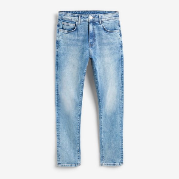 STRETCH & NARROW DENIM PENT MID BLUE WASH : Buy Online At Best Prices ...