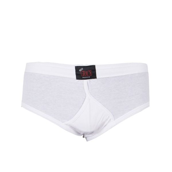 White Cotton Comfort Underwear For Men