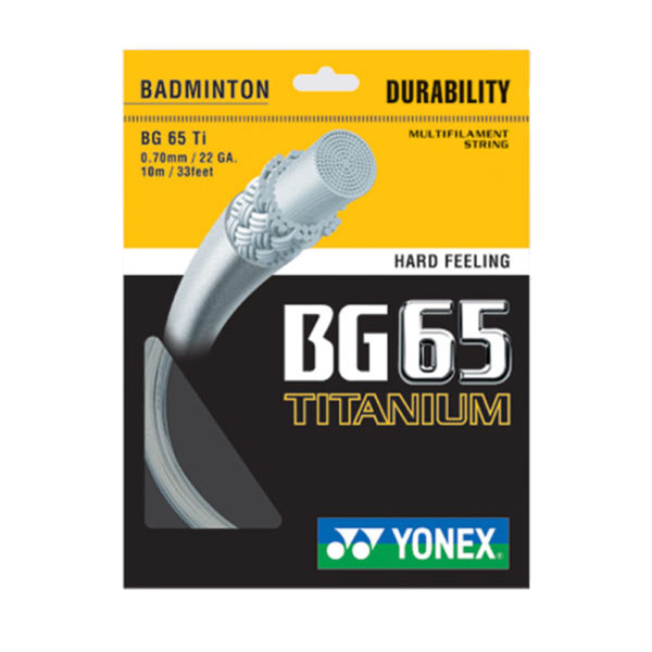 Yonex BG65 TI Titanium Badminton Racket String