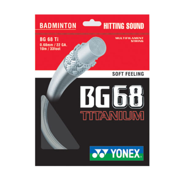 Yonex BG68 TI Titanium Badminton Racket String
