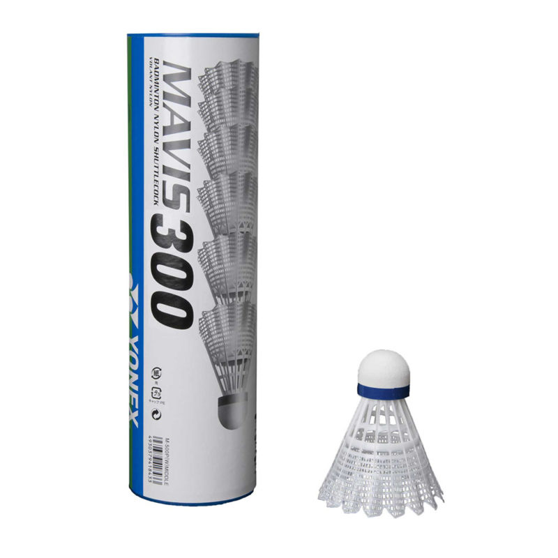 Yonex Mavis 300 White Shuttlecocks Blue Cap (6 Piece Pack) : Buy Online ...