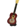Guitar Table Clock Red