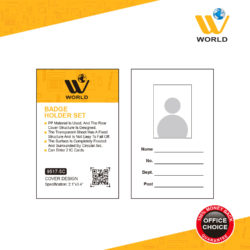Alternative view of WBM Badge Holder Set  Black