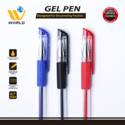 black smooth gel pen