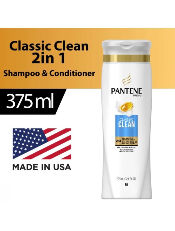 Pantene Classic Clean 2 In 1 Shampoo & Conditioner - 375ML : Buy Online ...