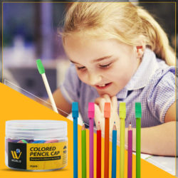 multicolor pencil caps