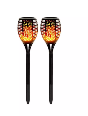 Led Flickering Flame Solar Lamp Pcs