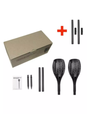 Led Flickering Flame Solar Lamp Pcs