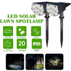LED Solar Lawn Spotlights Pcs