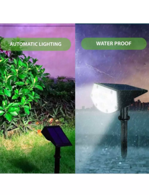 LED Solar Lawn Spotlights Pcs