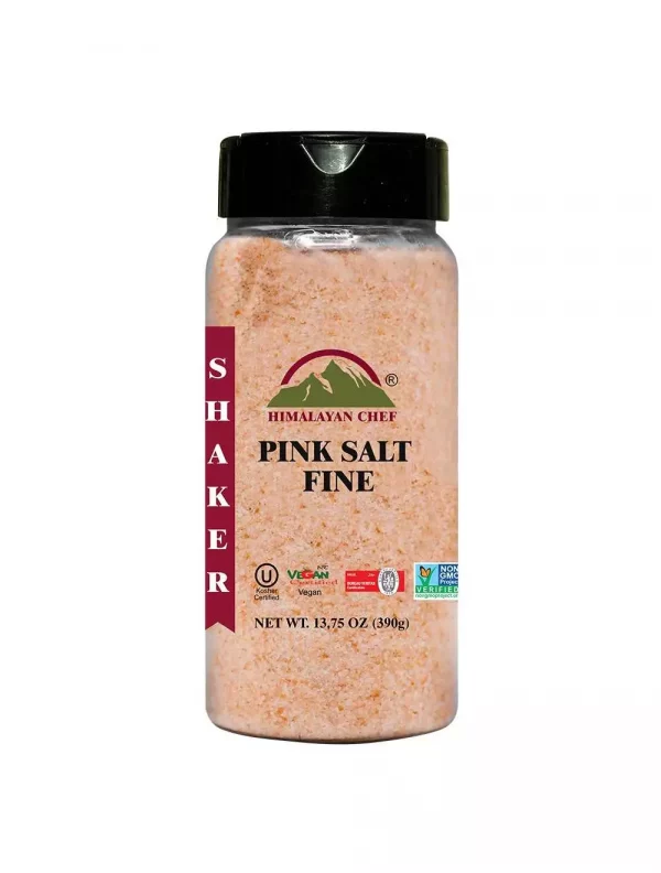 Pink Fine Salt Plastic Shaker
