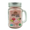 Pink Salt Large Glass Mason Jar with Cork