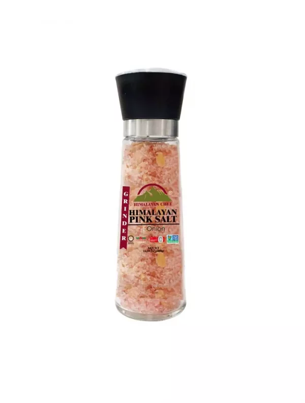 Pink Salt Onion Red Crushed Pepper Grinder