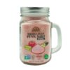 Pink Salt Small Glass Mason Jar with Cork