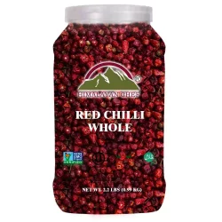 Red Chilli Whole Large Plastic Jar lbs EC