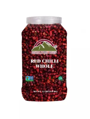 Red Chilli Whole Large Plastic Jar lbs EC