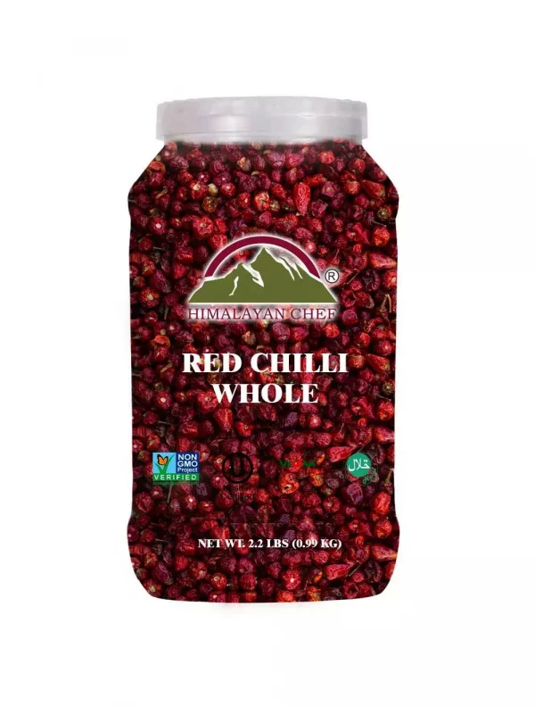 Red Chilli Whole Large Plastic Jar lbs EC